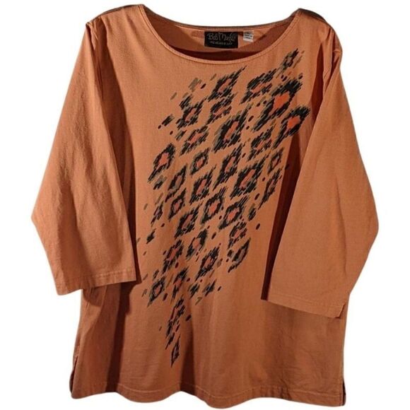 BOB MACKIE WEARABLE ART FANTASY LEOPARD - ORNAGE - XL - Picture 1 of 5